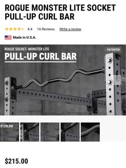 Rogue Monster lite Pull-up Curl Bar