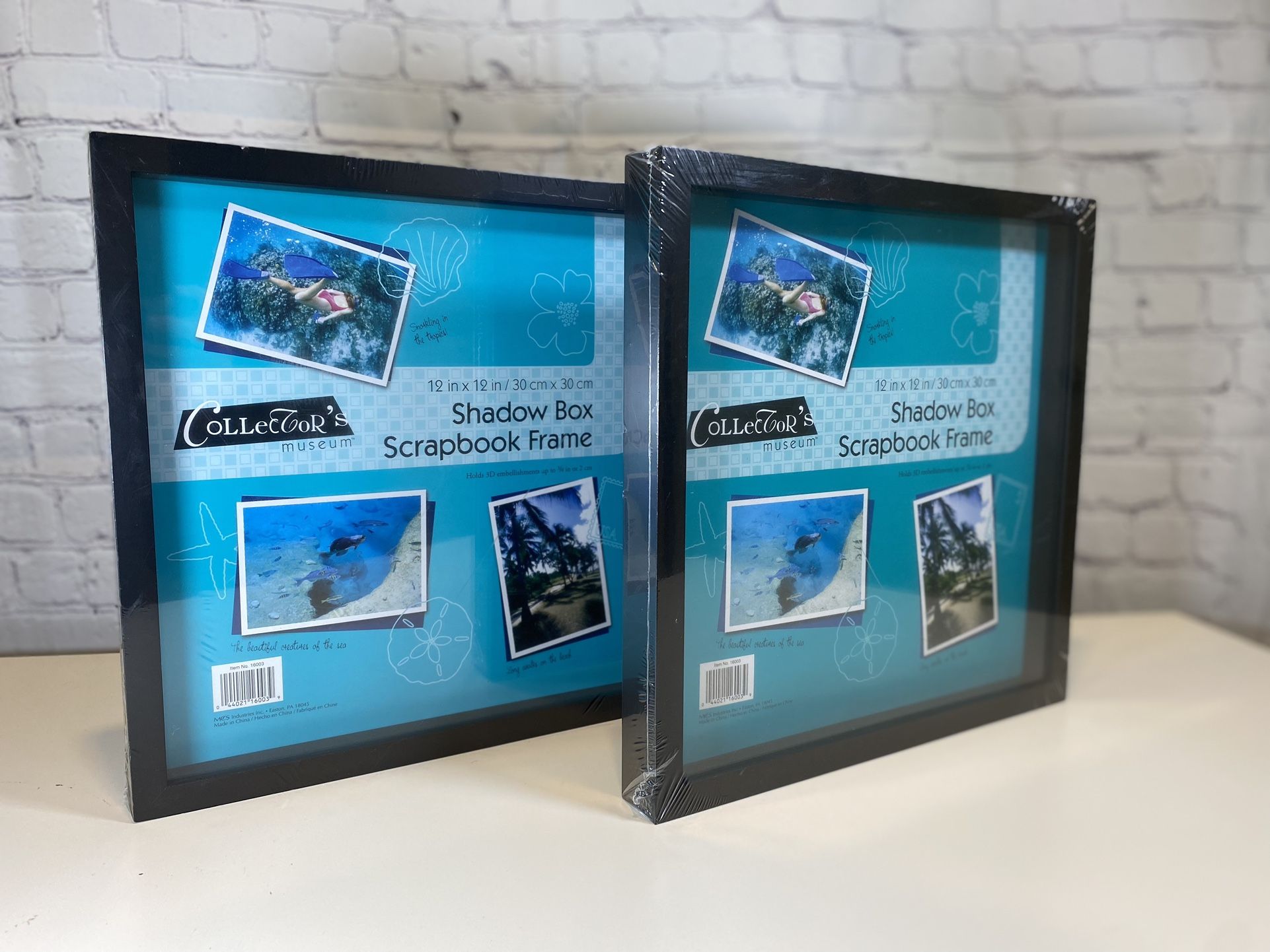 Set Of 2 Shadow Box Frames 12x12”