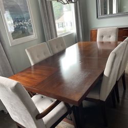 Dining Room Table, 6 Chairs And Buffet