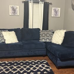 Groovy Royal Blue Sofa Set