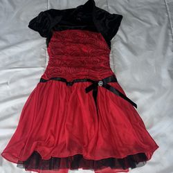 Iz byer Girls Clothes Dress Rose Red Black Christmas Party Wedding SZ 6. Tiny snags on liner can’t see when worn 