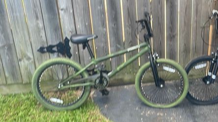 Green BMX Freestyle Bicycle