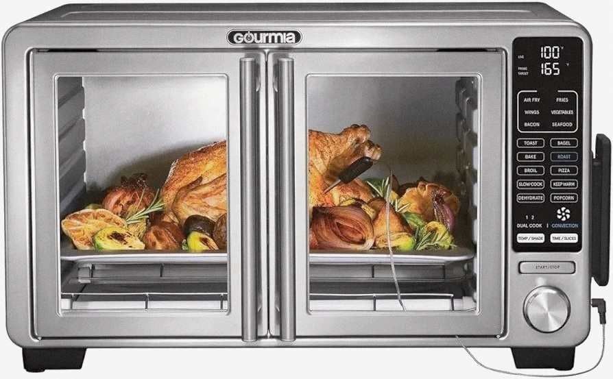 Gourmia XL Digital Air Fryer Toaster Oven with Single Pull French
