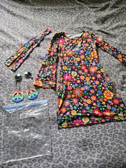 Kids 70s Costume Outfit Size L