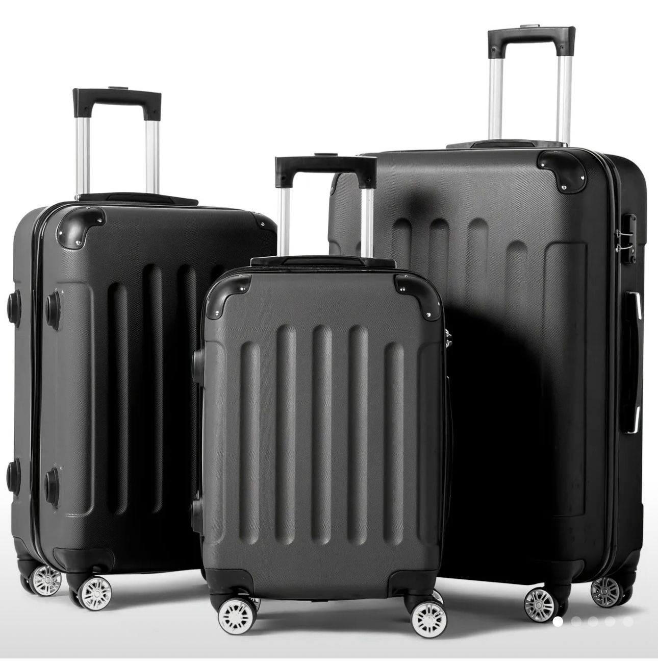 Brand New 3pcs ABS Luggage Suitcase with Spinner Wheels For Sale