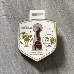 Disney Hercules 25th Anniversary Collectible Key Pin Collectible Key Pin New    D-3