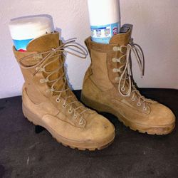 McRae footwear Mens Sz 12 brown military Flight tactical combat boots