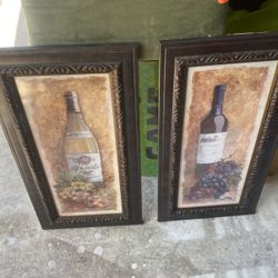 Framed Wine Paintings