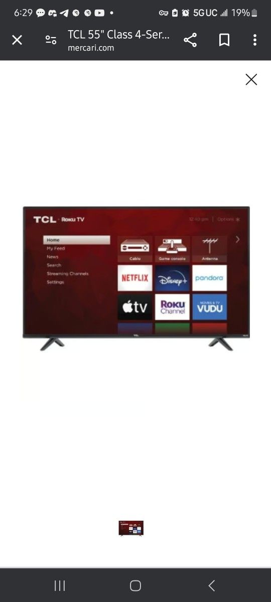 TCL 55" 4K Smart ROKU TV Model 55S431