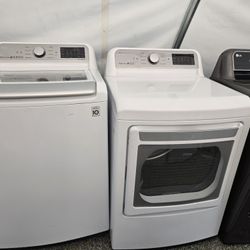 Lg Washer And Dryer Set Electric Topload 