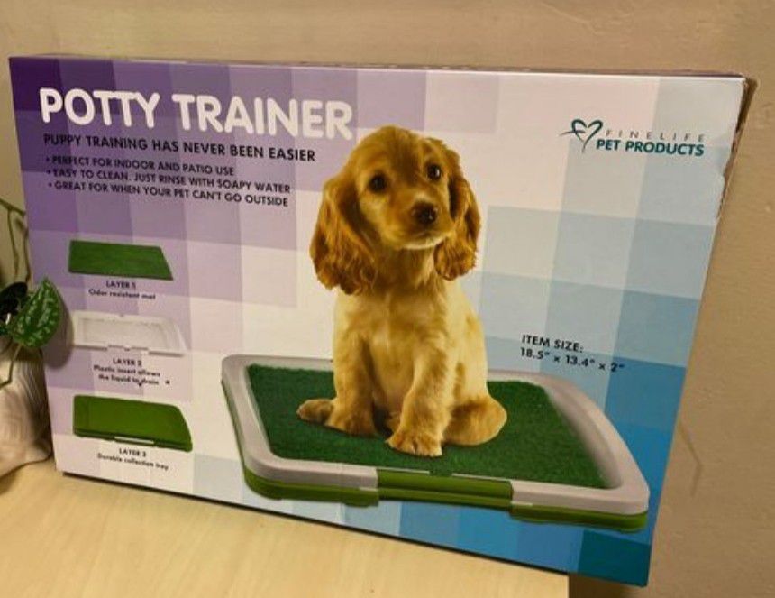 Indoor Dog Potty Grass Set Up or Puppy Potty Trainer