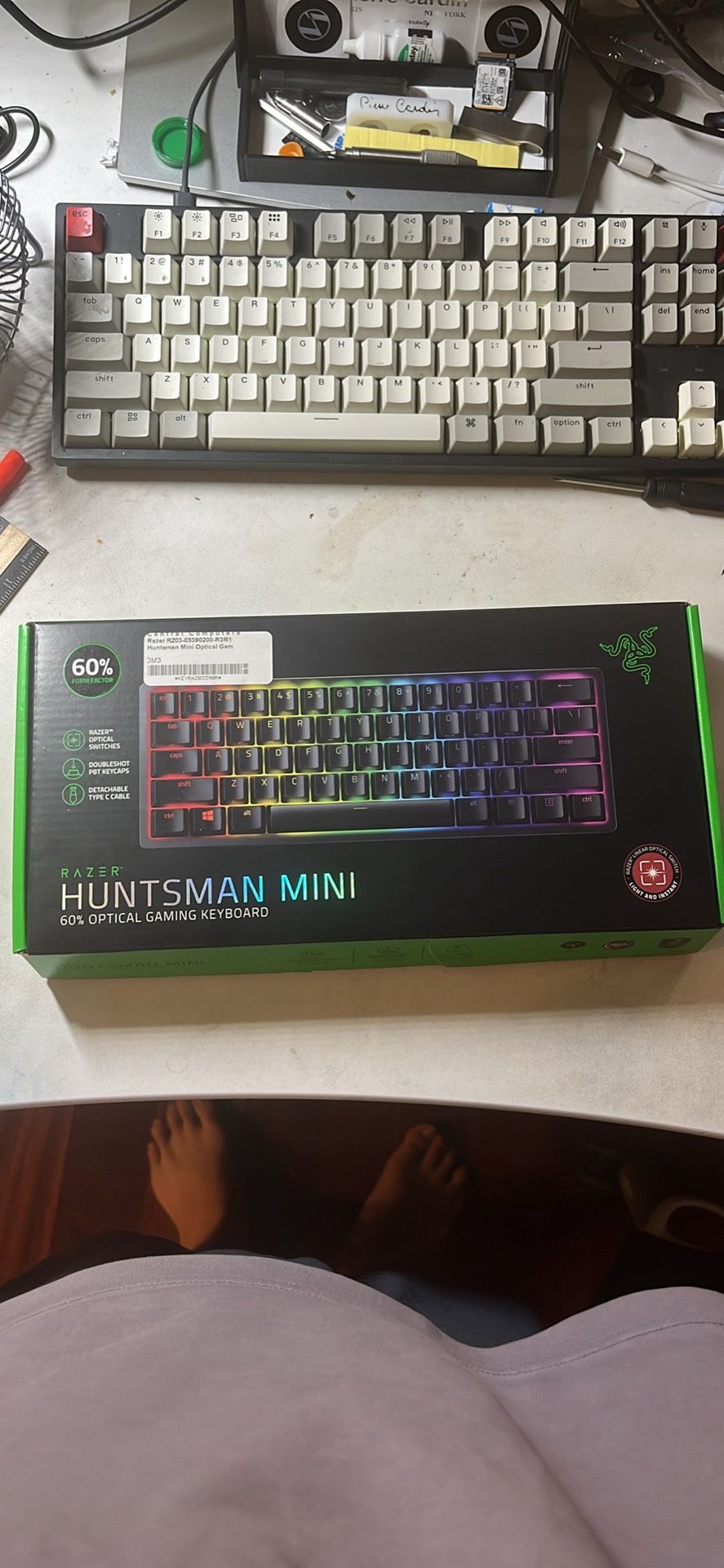 Epic razer huntsman mini gaming keyboard - optical red switches for epic gamers