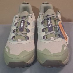 Adidas Terrex Skychaser AX5 Hiking Shoes "Beige/Grey/Tent Green" - Wm(Sz 10.5)