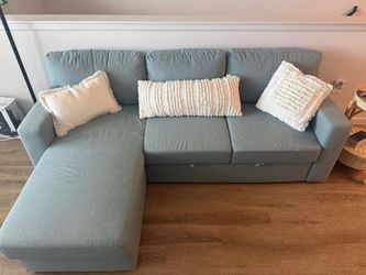 IKEA 3 seater sleeper sofa w/ chaise - model home furniture