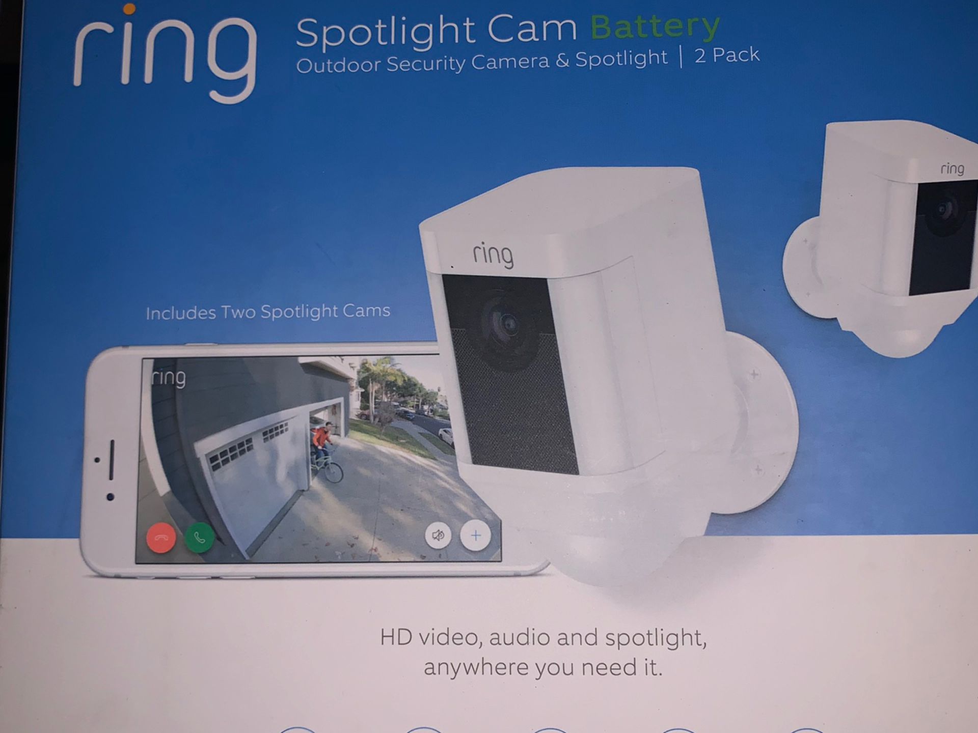 Ring Spotlight Cam Battery 2 Pack