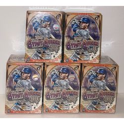 (5) 2021 Topps Gypsy Queen Baseball Blaster Boxes Brand New & Factory Sealed 5 Box Lot MLB Cards