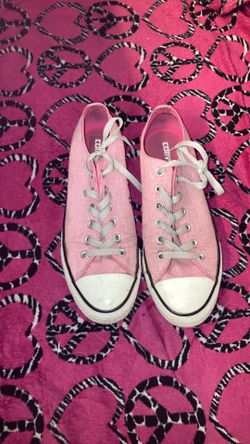 Pink Converse size 10 in women’s