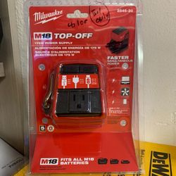 Milwaukee New Top Off - Power Supply M18 - No Battery 