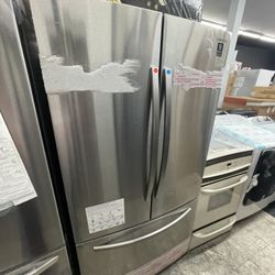 Samsung French Door In Stainless Steel New Open Box With Internal Water And Ice