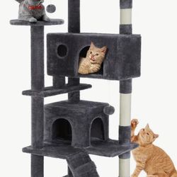 54” Tall Multi- Level Cat Tree New