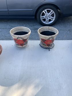 Painted Terracotta Pots