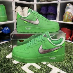 Nike Air Force 1 Off White Brooklyn (green) Size 9.5