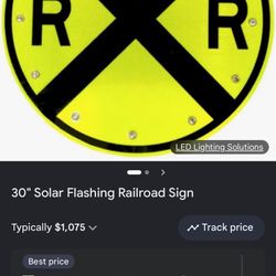 Tutored Railroad Sign