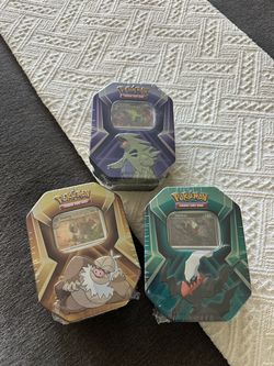 Pokemon Triple Whammy Tin Set of 3 Sealed Darkrai Tyranitar Slaking