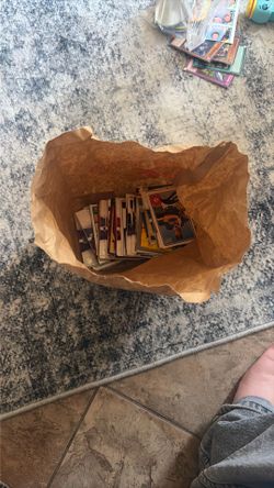 Bag of sports cards