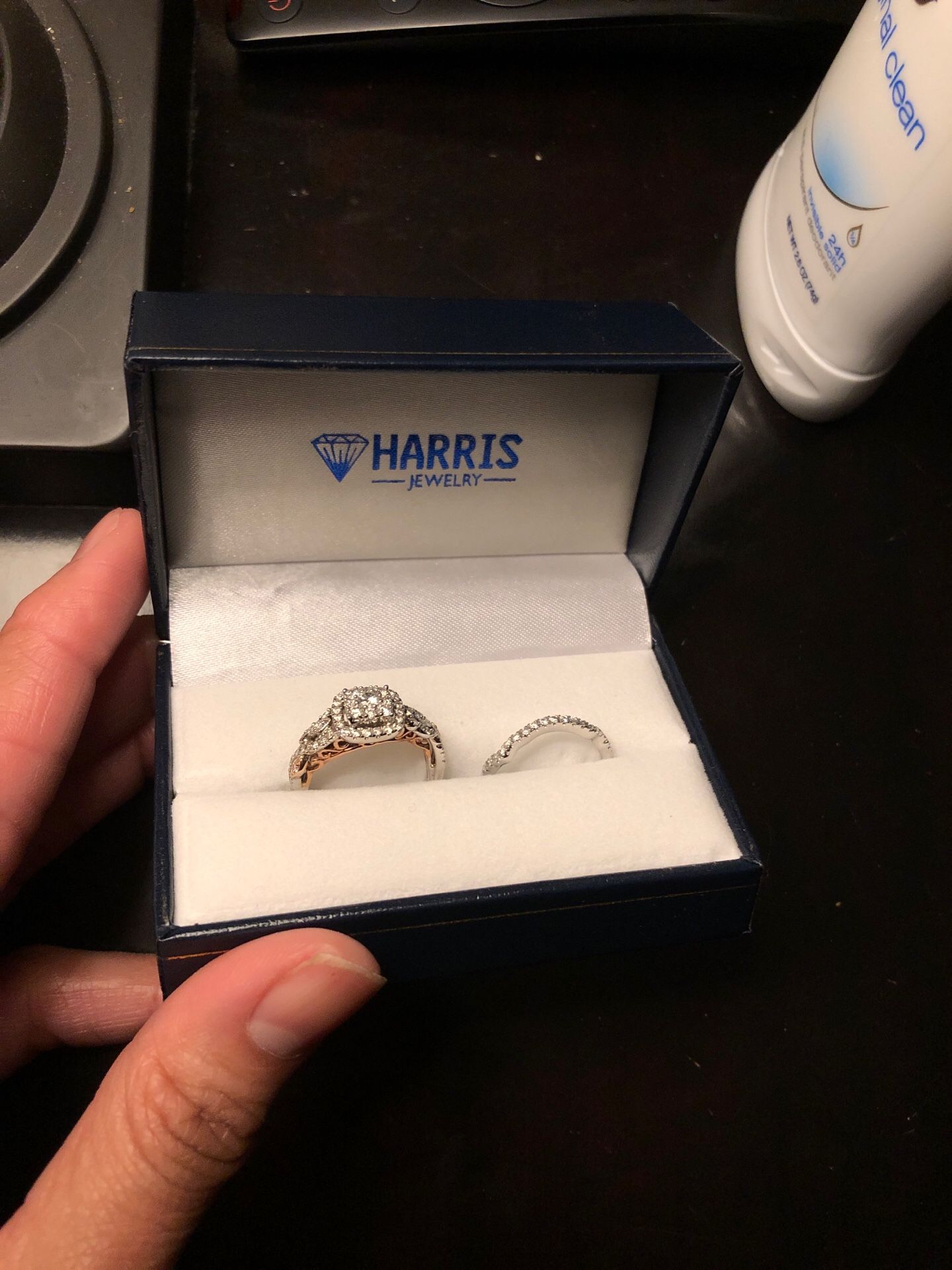 Wedding ring and band