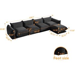  Sectional With Ottoman 