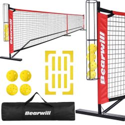 Bearwill Pickleball Net, 22 FT Pickleball Net for Driveway, Regulation Size  2041W