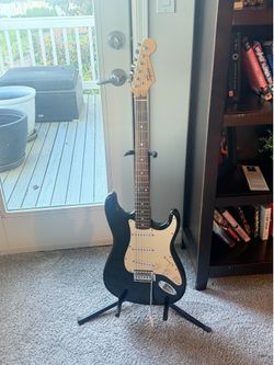Squier Strat guitar with upgrades