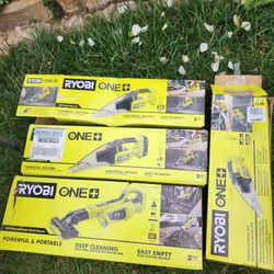 Ryobi Small  Vacum 18v Only Tool $30 Long Vacum 18v New In Box Only Tool $65