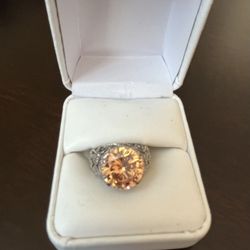 Sterling Silver Jubilee Espo Champagne Ring 