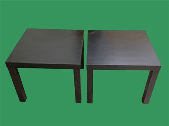 IKEA Lack Side Tables in Black - Set of 2