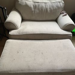 Chair And Ottomon
