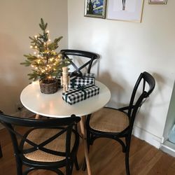 Cross Back Solid Wood High Quality Antique Style Dining Chair