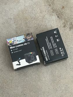 2 Mini Security Cameras with Accessories