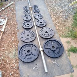 Olympic Weights And Olympic Bar 