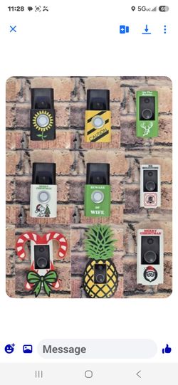 Decorative Video Doorbell Covers