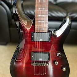 Schecter Demon-6  Guitar Crimson Red Burst