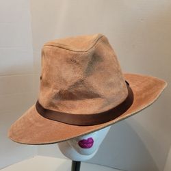Suede Leather Hat