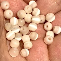 Lot Of 3.3 Strands Or 219 Pink CatsEye Beads