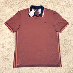 Adidas Primeknit Textured Polyamide Sportswear Casual Golf Polo Shirt Mens L