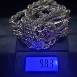 Rope Chain With Jesus Piece 