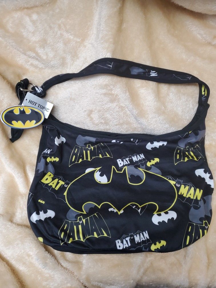 Batman Logo Collage Hobo Bag