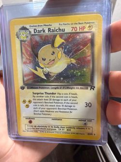Dark raichu 1st edition