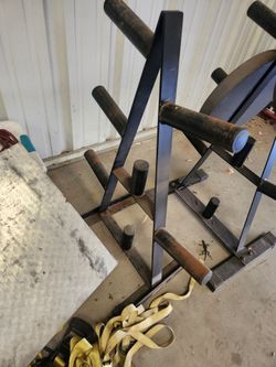 Olympic weight tree stand home gym weights sold separately