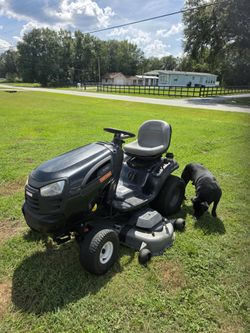 CRAFTSMAN RIDING MOWER, WHY S FORTY FIVE HUNDRED AUTOMATIC FIFTY FOUR INCH DECK